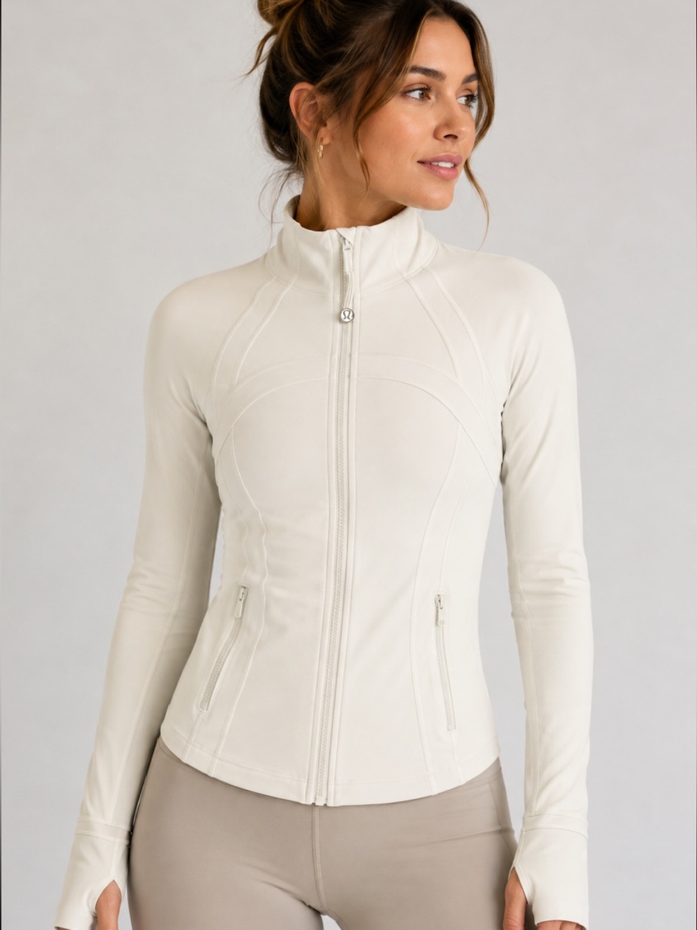 #667 Lululemon Define Jacket Nulu Light Ivory Size 6 NWT Discontinued